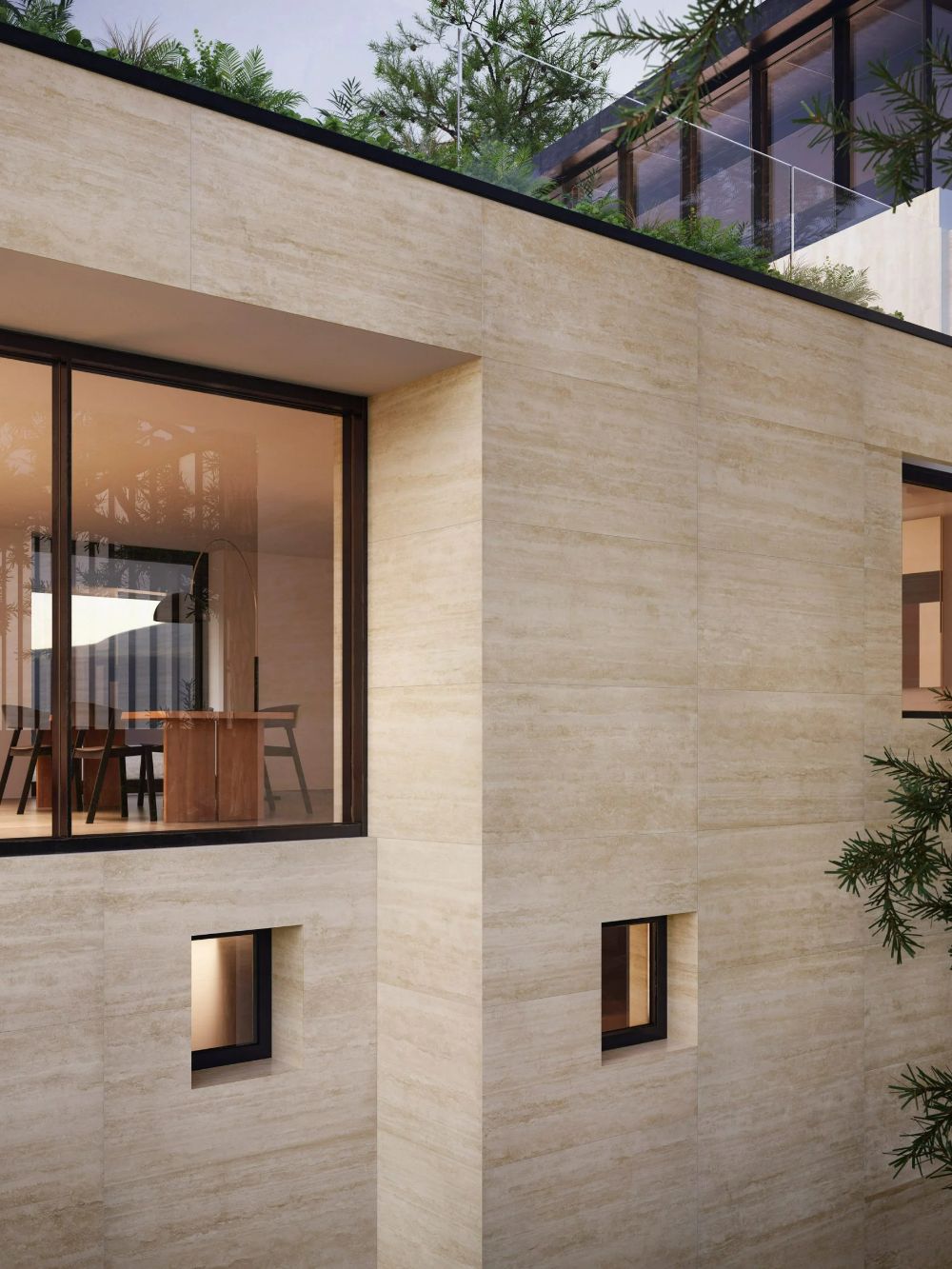 🏗️ سنگ تراورتن چیست و چرا در نمای ساختمان محبوب است؟