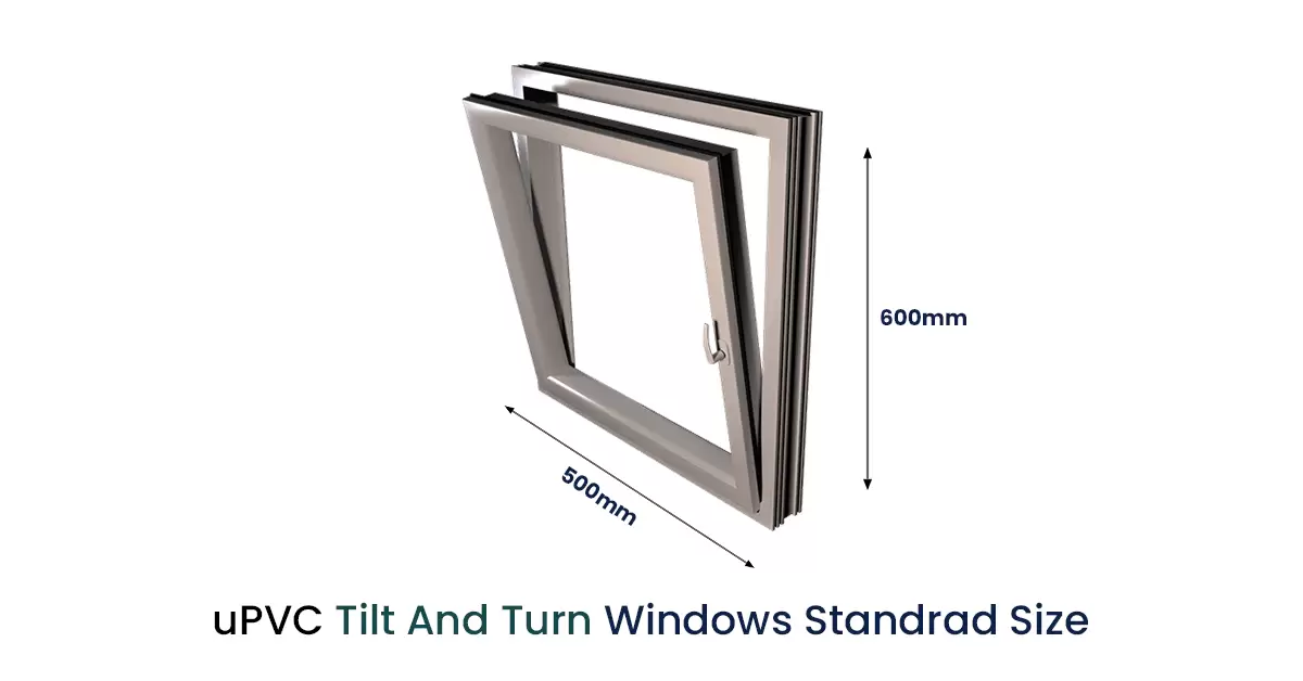 پنجره Tilt‑Turn UPVC در آشپزخانه با قابلیت باز شدن چندگانه