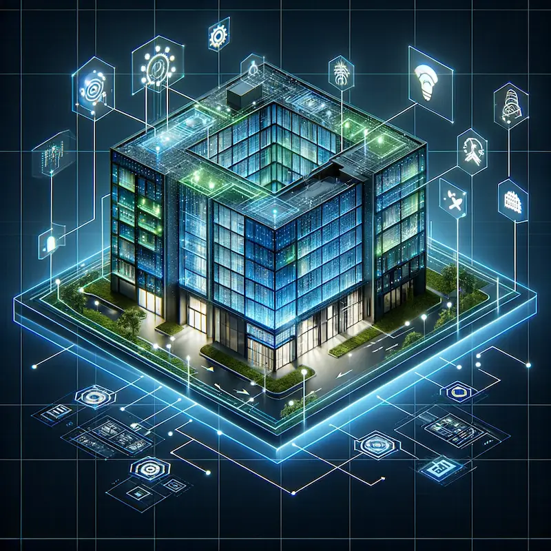 حسگرهای IoT در ساختمان هوشمند برای جمعآوری دادههای محیطی